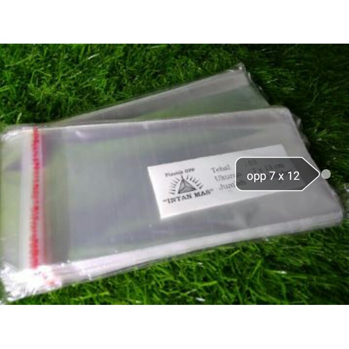 MURAH BANGET!!! Plastik OPP 7 x 12 cm Seal - Lem 1000 lembar