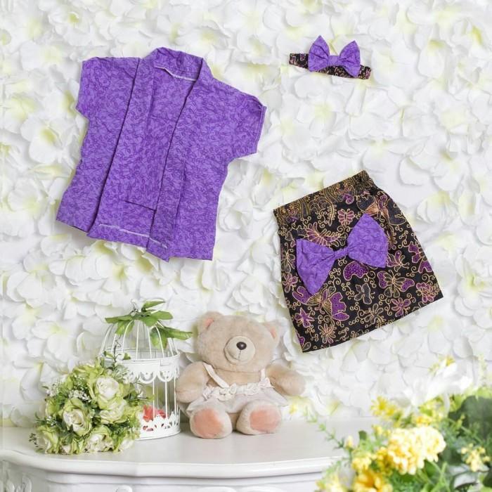 Kebaya Kebaya Bayi / Kebaya Kutu Baru / Kebaya Anak Perempuan / Ungu