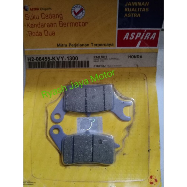 Dispad / kampas rem depan for Beat Old pertama 2008 Aspira Astra Otoparts