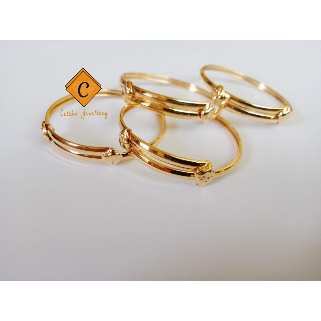 GELANG ANAK EMAS / GELANG ANAK OSROT / BY CELLKO JEWELLERY / EMAS ASLI