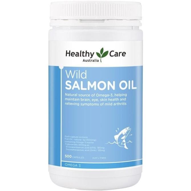 Healthy Care Wild Salmon Oil 1000mg - 500 kapsul Lc