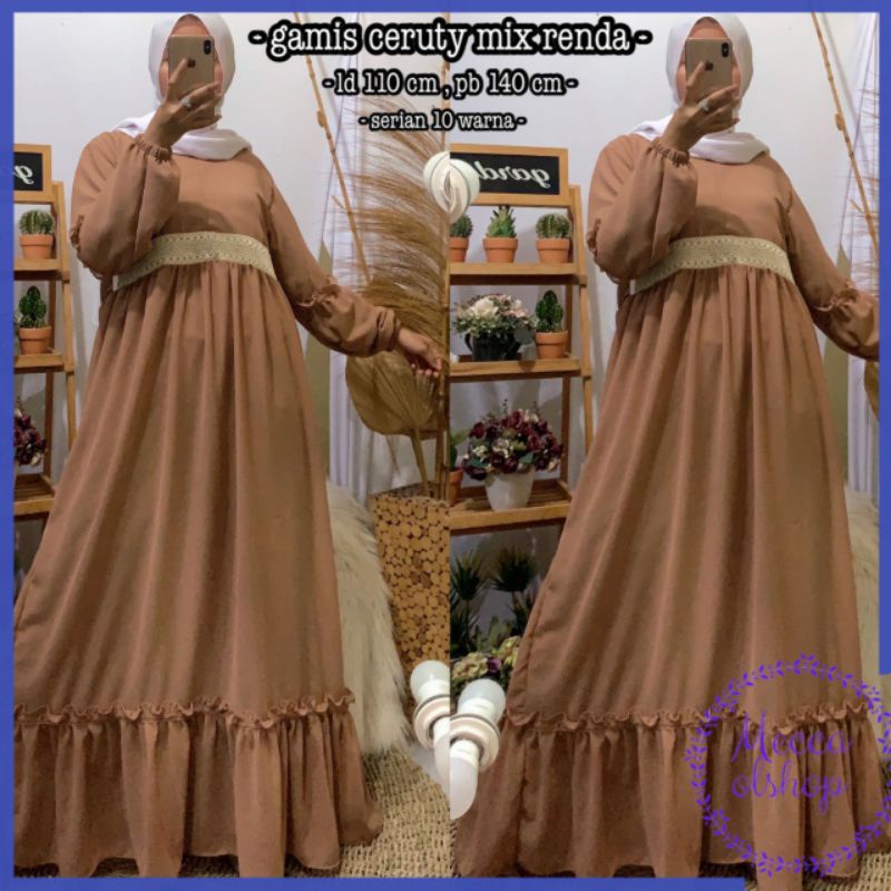 Gamis Sifon Renda Jumbo