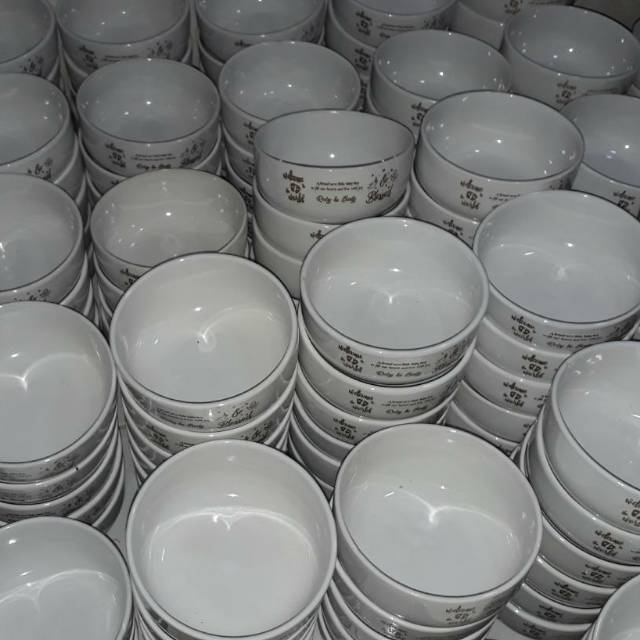 Mangkok souvenir + packing+ tile