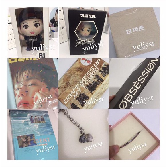 TAKE ALL ALBUM ONLY EXO, LIGHSTICK EXO VER.3, DOLL, PC CHANYEOL, ALBUM UNSEALED TREASURE [OFFICIAL]