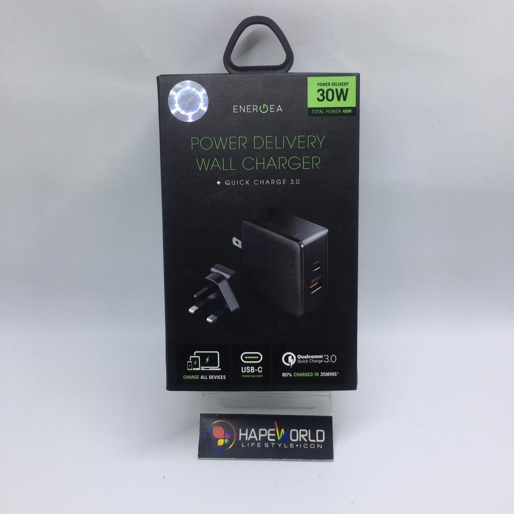 ENERGEA POWER DELIVERY WALL CHARGER + QUICK CHARGE 3.0