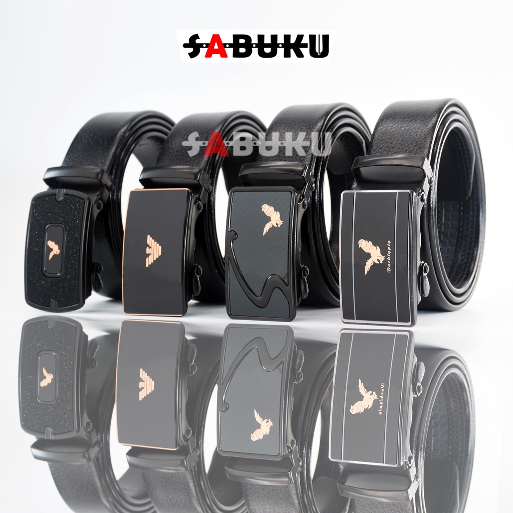 Ikat Pinggang Pria Tipe Rell Otomatis Fashion Pria Kekinian Sabuk Mewah  - 100