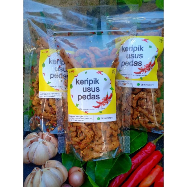 

kripik usus pedas