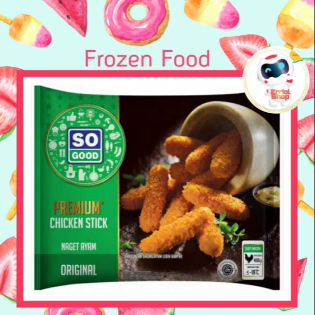 

PREMIUM CHICKEN STICK SO GOOD 400Gr NAGET AYAM