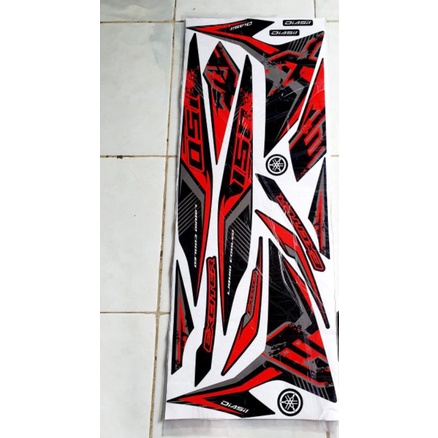 STRIPING VARIASI LIST STIKER YAMAHA MX KING 150 EXCITER SERIES MERAH MX KING 150 MALAYSIA