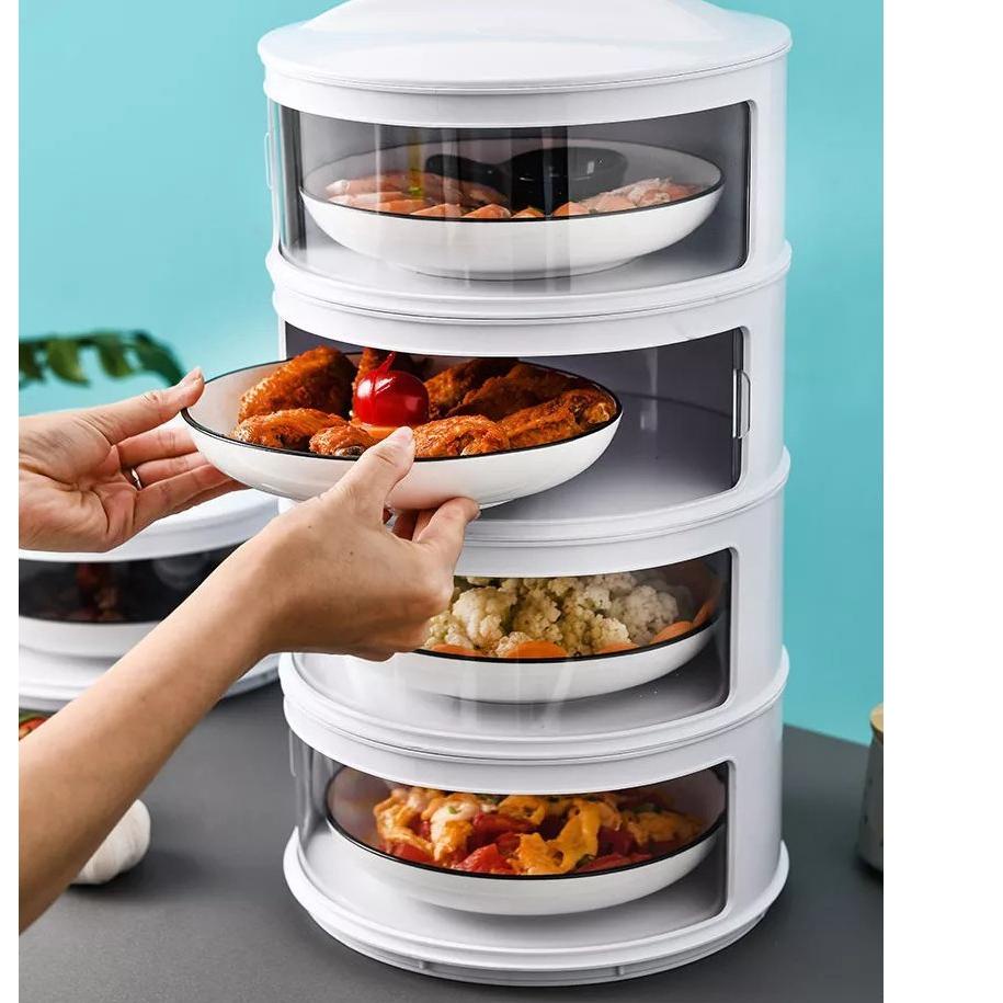 『IMPORT』 MK Tudung Saji 4 Susun / Rak Makanan Susun / Penutup Makanan Susun murah