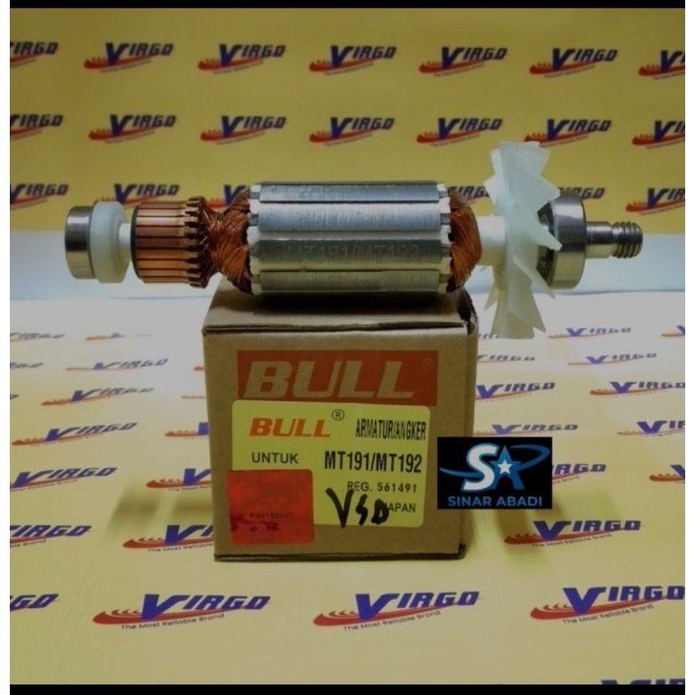 BULL ARMATURE ANGKER MT192 MT 192 MESIN KETAM PLANNER SERUT KAYU MAKTEC MT 191/MT 192