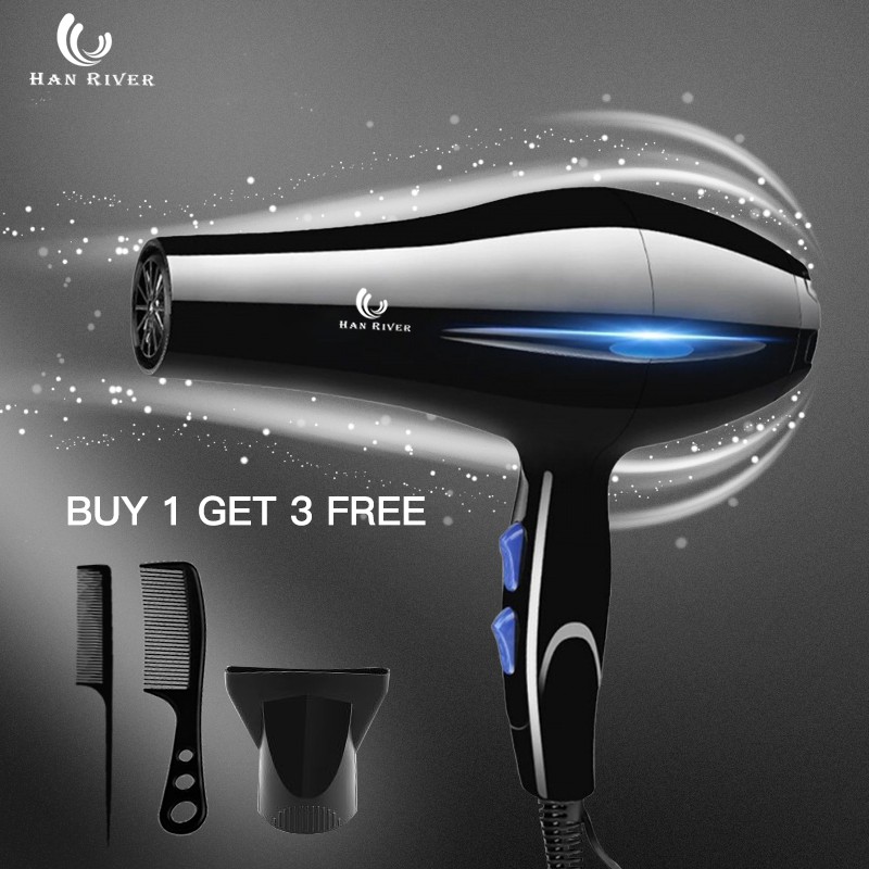 Hair dryer HRHD01BK Pengering Rambut Anion Salon Haircare 800 Watt