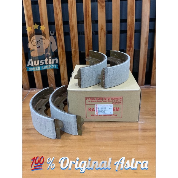 Brake Shoe Set / Kampas Rem  Isuzu NHR55 PS77 Old Part No : 6-97035 084-0