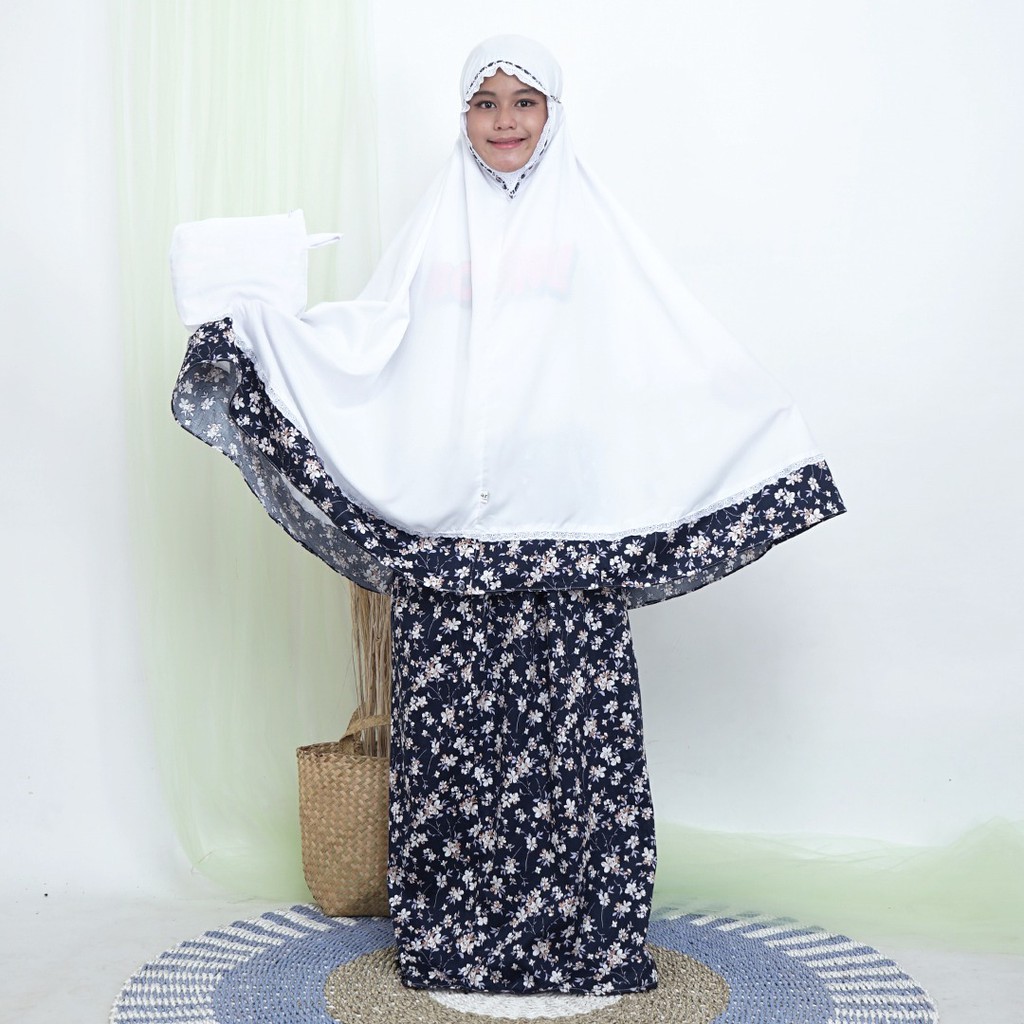 Mukena Santri Remple Batik Anak Katun/Harga Grosir/Best Seller/Bisa COD