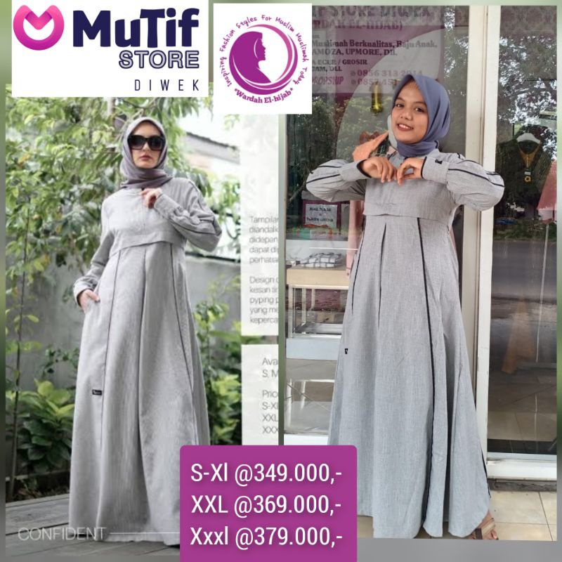 MUTIF GAMIS DAMOZA ALISSA GREY DOVE |MUTIF TERBARU 2021