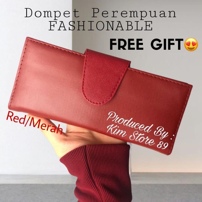 DOMPET PANJANG WANITA / DOMPET LIPAT KANCING FASHION