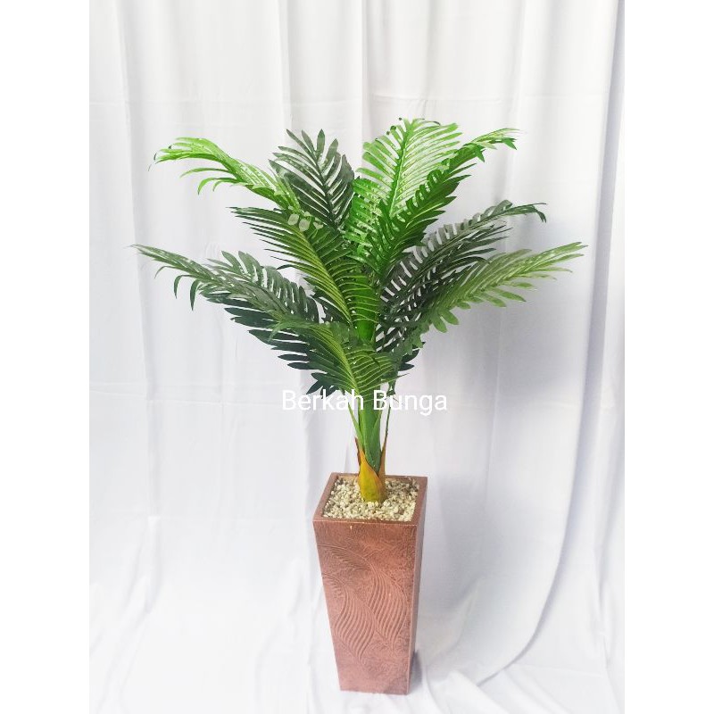 palem artificial 120cm- pohon palem- palem plastik- pohon plastik-palem sikas