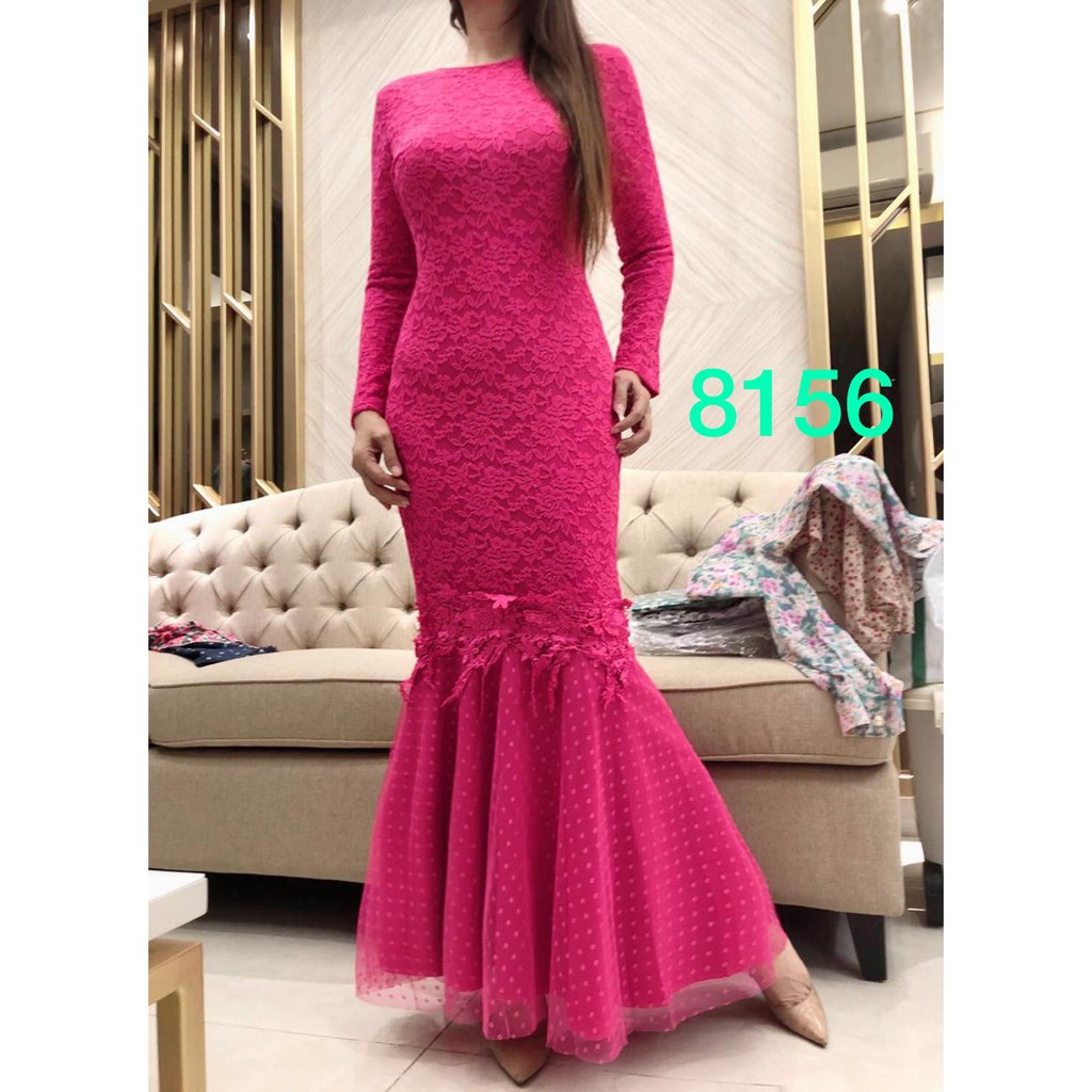 8156# dres maxi muslim wanita/dres wanita terbaru/baju wanita maxi duyung// Fashion Maxi Duyung