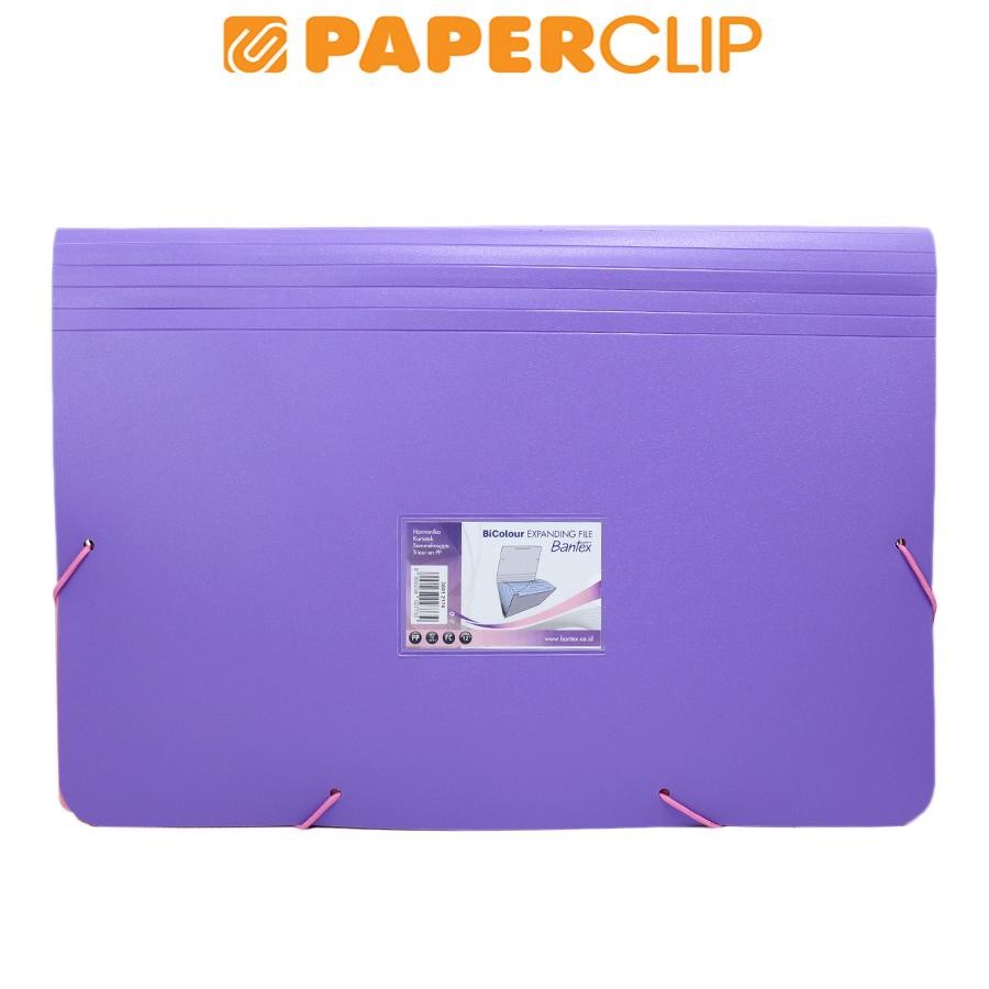 

EXPANDING FILE BANTEX BICOLOUR FC 3601 2174 LILAC - MUSKY PINK