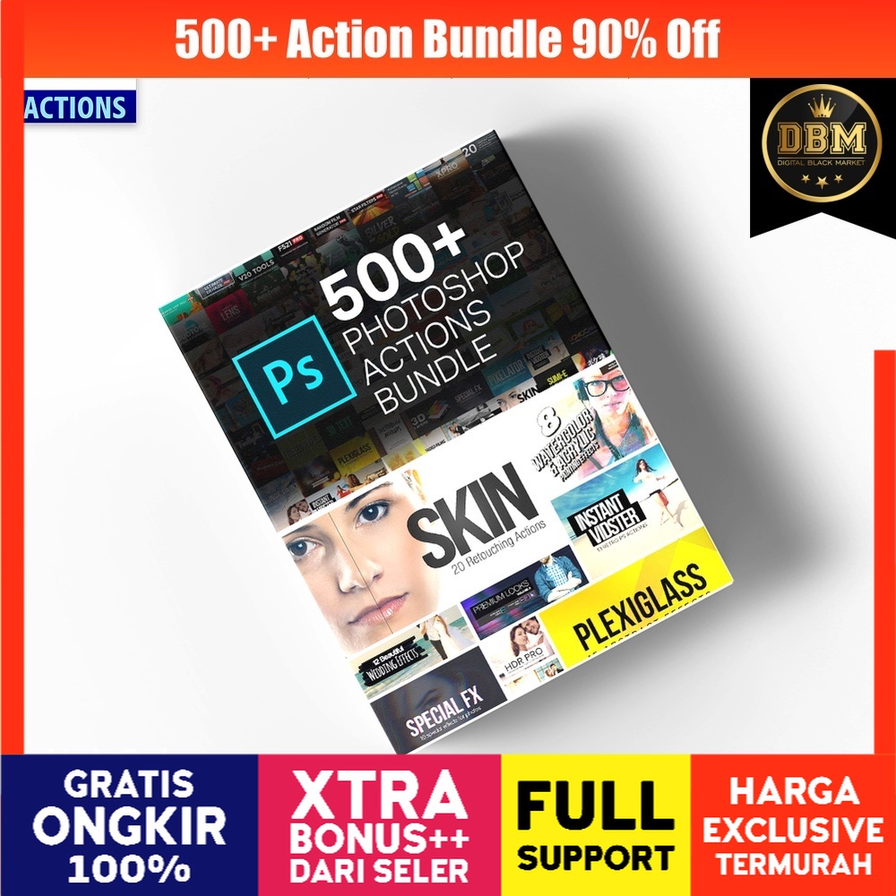 500+ Action Bundle 90% Off - Photoshop Action