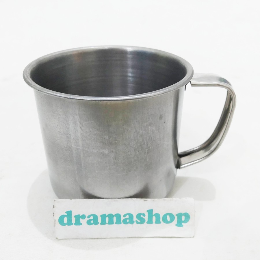 cangkir gelas mug muk kopi teh susu kecil mini stainless