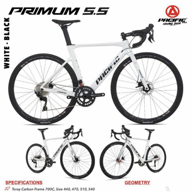Sepeda Balap Roadbike Pacific Primum 5.5 New