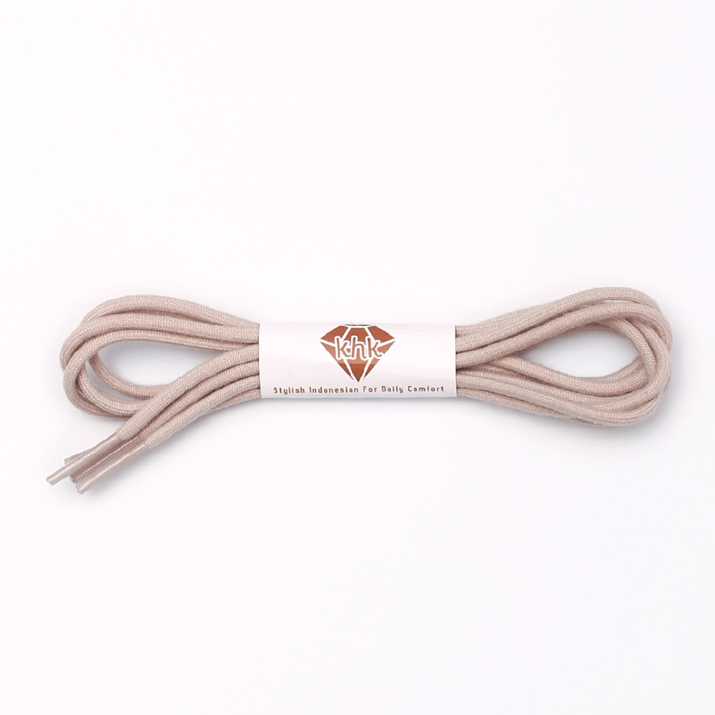 Khakikakiku Rounded Shoelaces Cream