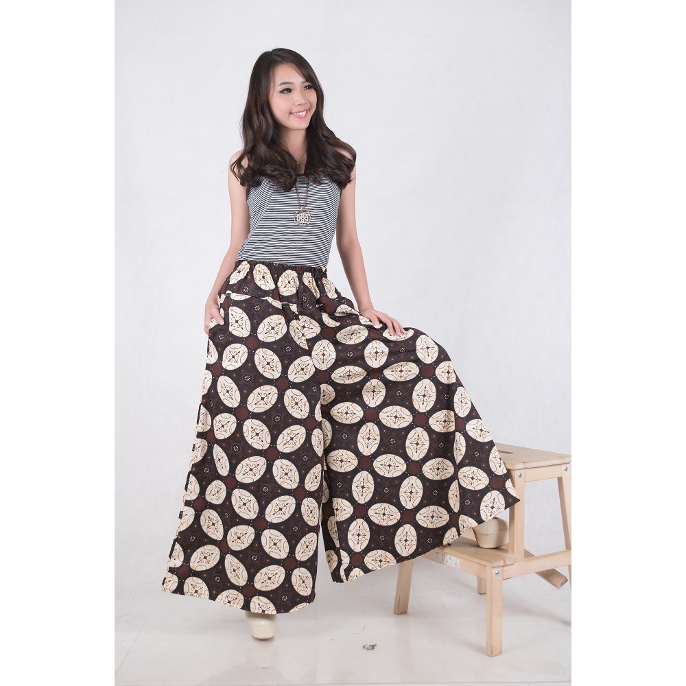 rafkia Celana panjang Kulot Jumbo Batik Wanita