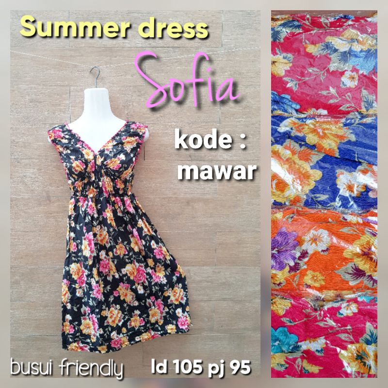 DRESS KERUT LEHER V // SOFIA PENDEK // SUMMER DRESS BOHEMIAN