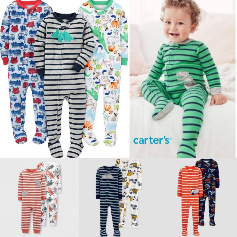 Sleepsuit Carters | Sleepsuit Piyama Anak Laki laki | Romper Anak | Jumpsuit Anak | Sleepsuit bayi