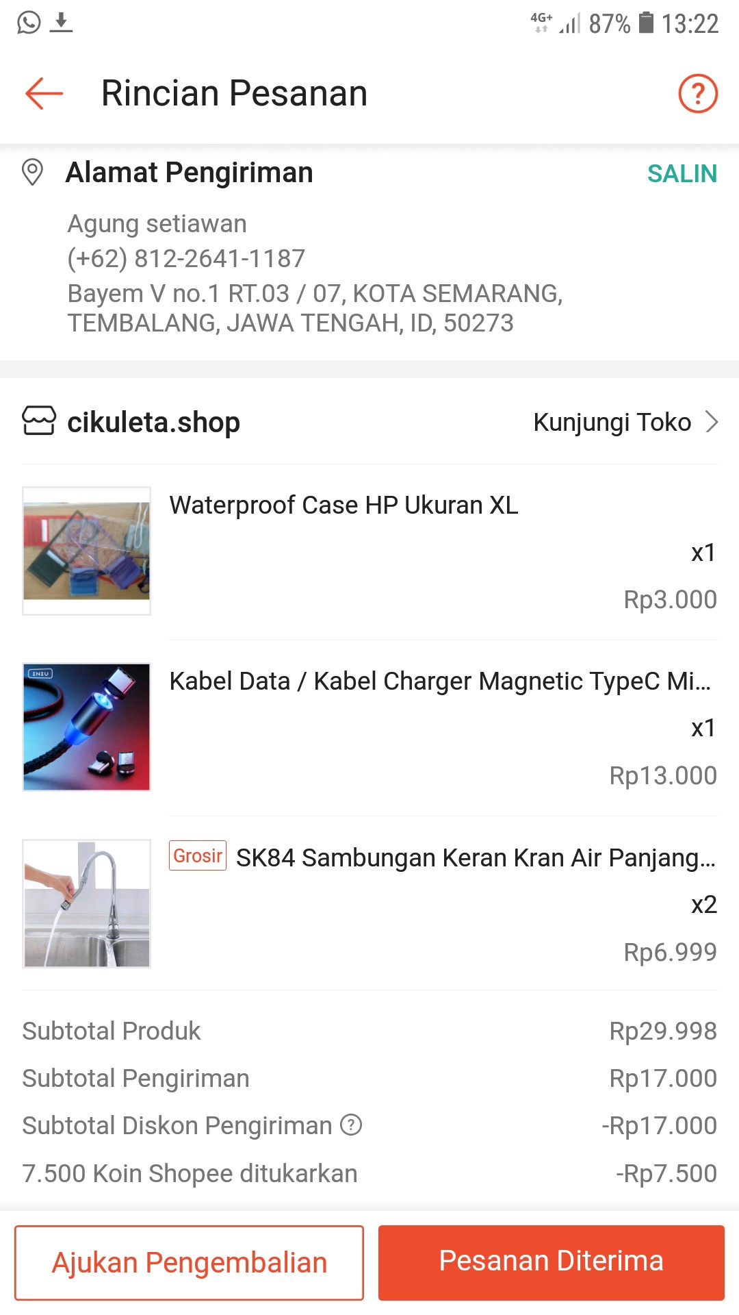 Sk84 Sambungan Keran Kran Air Panjang Silver