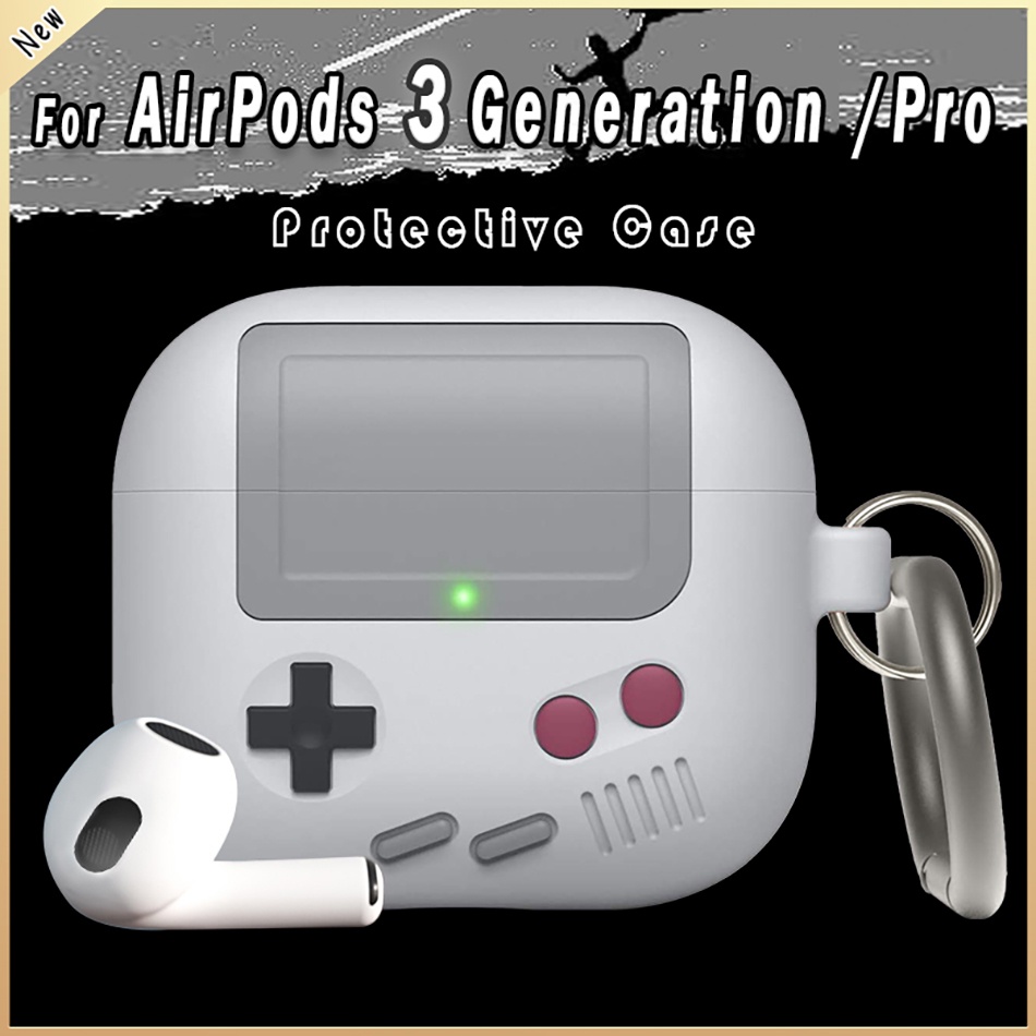 Xnyocn 2021 Casing Silikon Apple Airpods 3rd Generation Motif Game Boy