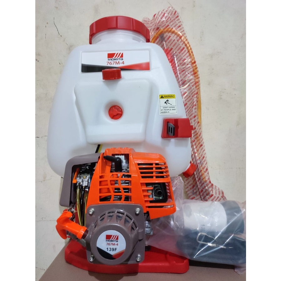 KNAPSACK 15 LITER 4 TAK MORITA ALAT SEMPROT PERTANIAN TANAMAN GENDONG POWER SPRAYER BENSIN DISINFEKT