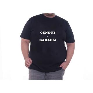  Kaos  Baju Obral Combed 30 Distro Gendut Bahagia Polos  