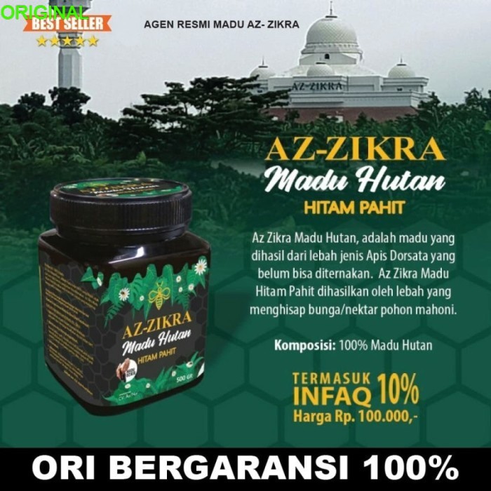 

Madu Azzikra Az-Zikra Hutan Hitam Pahit 500gr Asli (KEMASAN BARU)