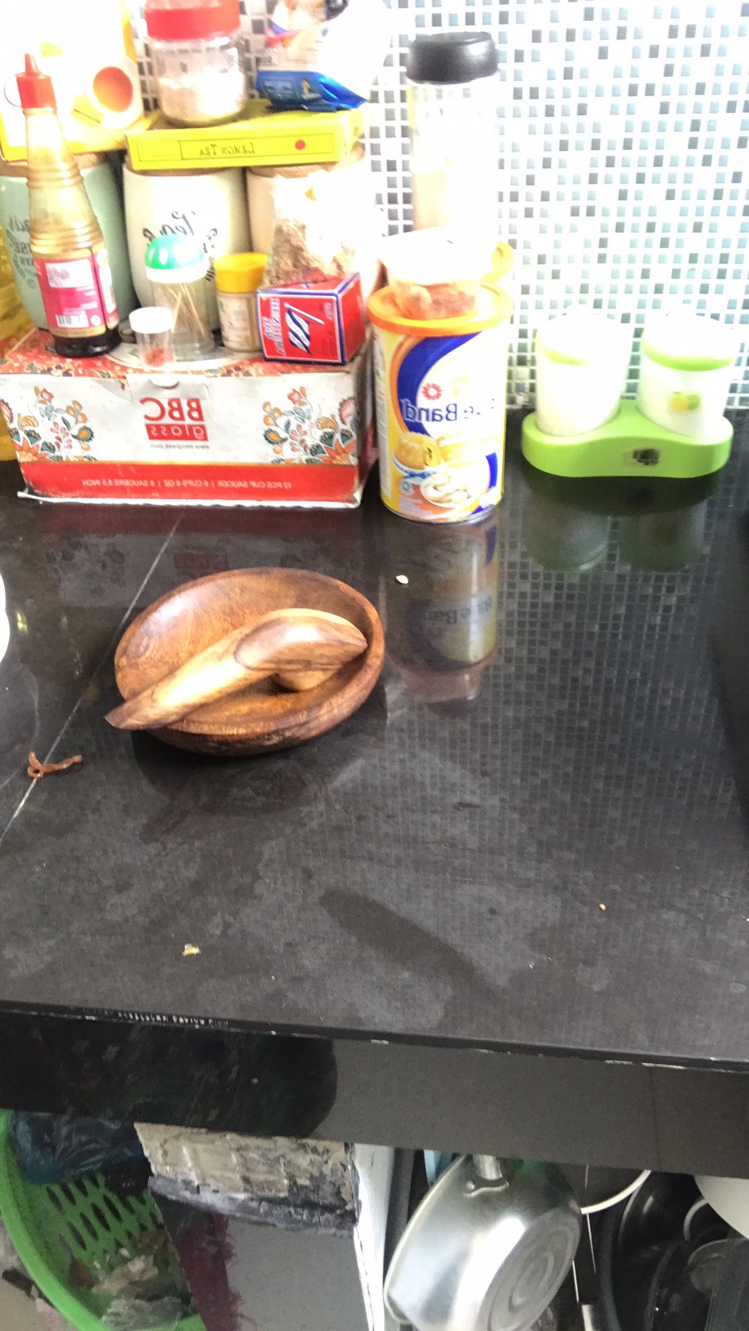 Cobek+uleg Kayu Sono Bulat 17cm