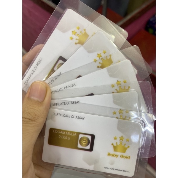 baby gold 0,005 bisa tukar antam