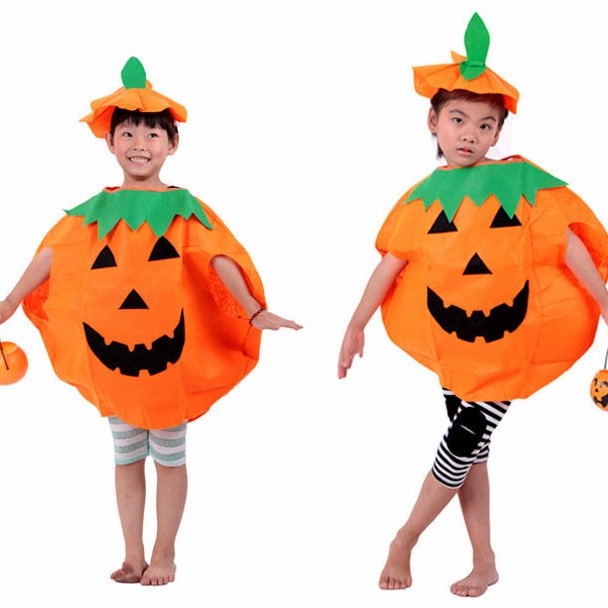 Kostum Labu Halloween Anak dan Dewasa Cosplay Pumpkin Haloween