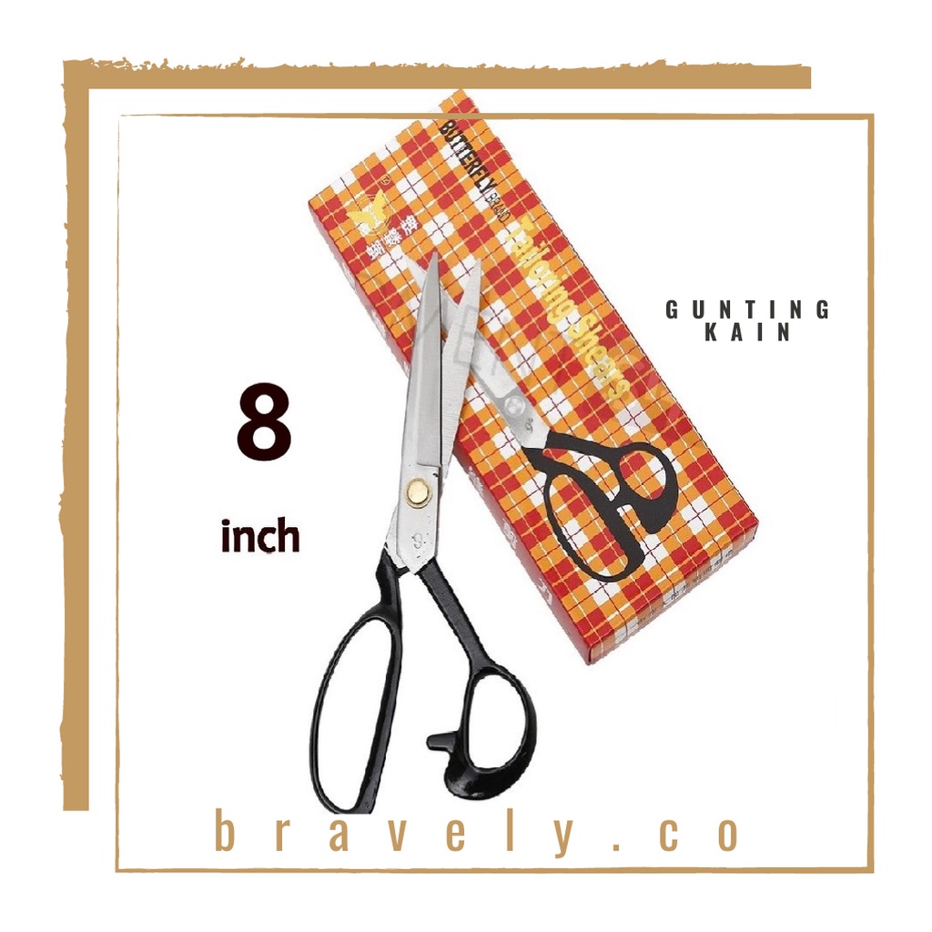 

Promo Akhir Bulan Gunting Kertas Kain Jahit Tajam Ukuran 8 Inch | Gunting Multifungsi | Serbaguna | 2in1 | Tailor | Scissors | Besar | Butterfly | GENEHELBSHOP