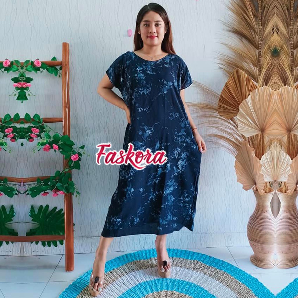 Daster Tie dye Jumbo ld 120 / Daster Bali Tie dye Jumbo Murah / Baju Tidur Tie dye Wanita Jumbo