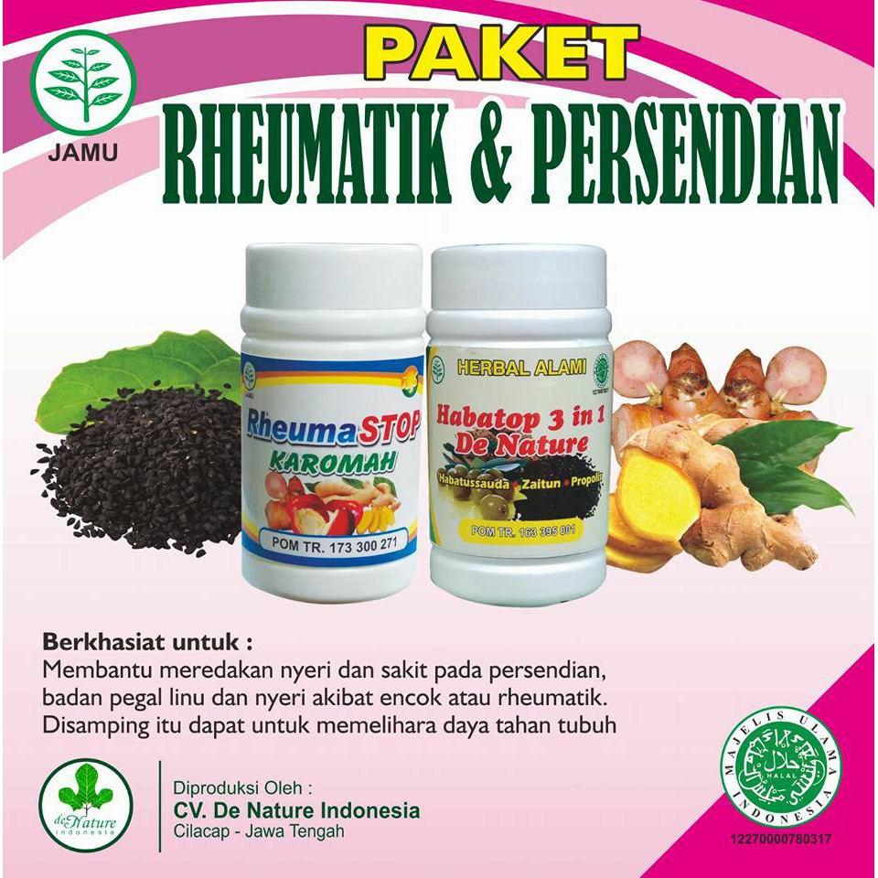 Rheumastop Habatop De Nature Obat Rematik Herbal