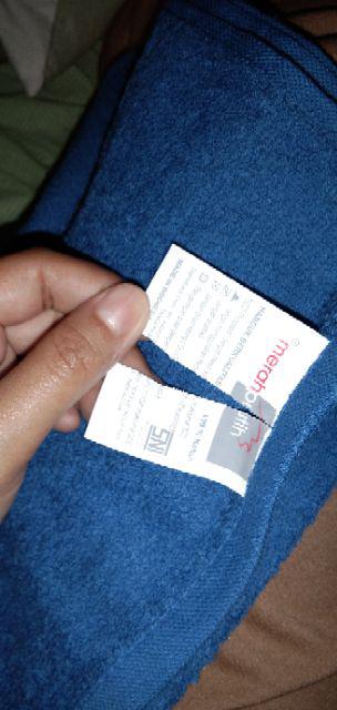 Handuk Merah Putih Polos, Nusantara Dan Chalmer Tanggung Ukuran 50x100  By Terry Palmer