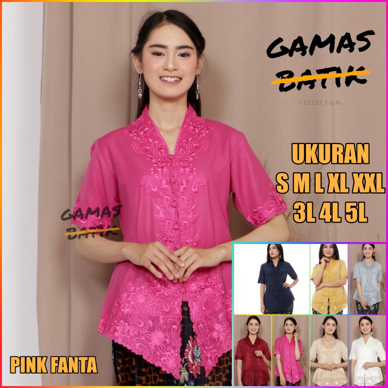 KEBAYA ENCIM BORDIR LENGAN PENDEK/ ENCIM JUMBO/ ENCIM BIG SIZE MURAH