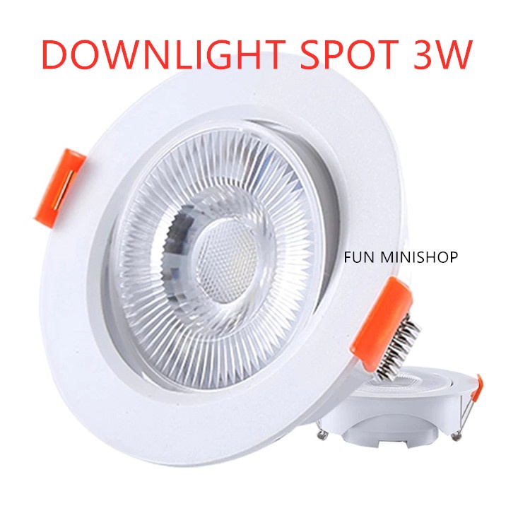 Lampu Downlight Spotlight LED 3W Downlight LED Panel COB Spotled