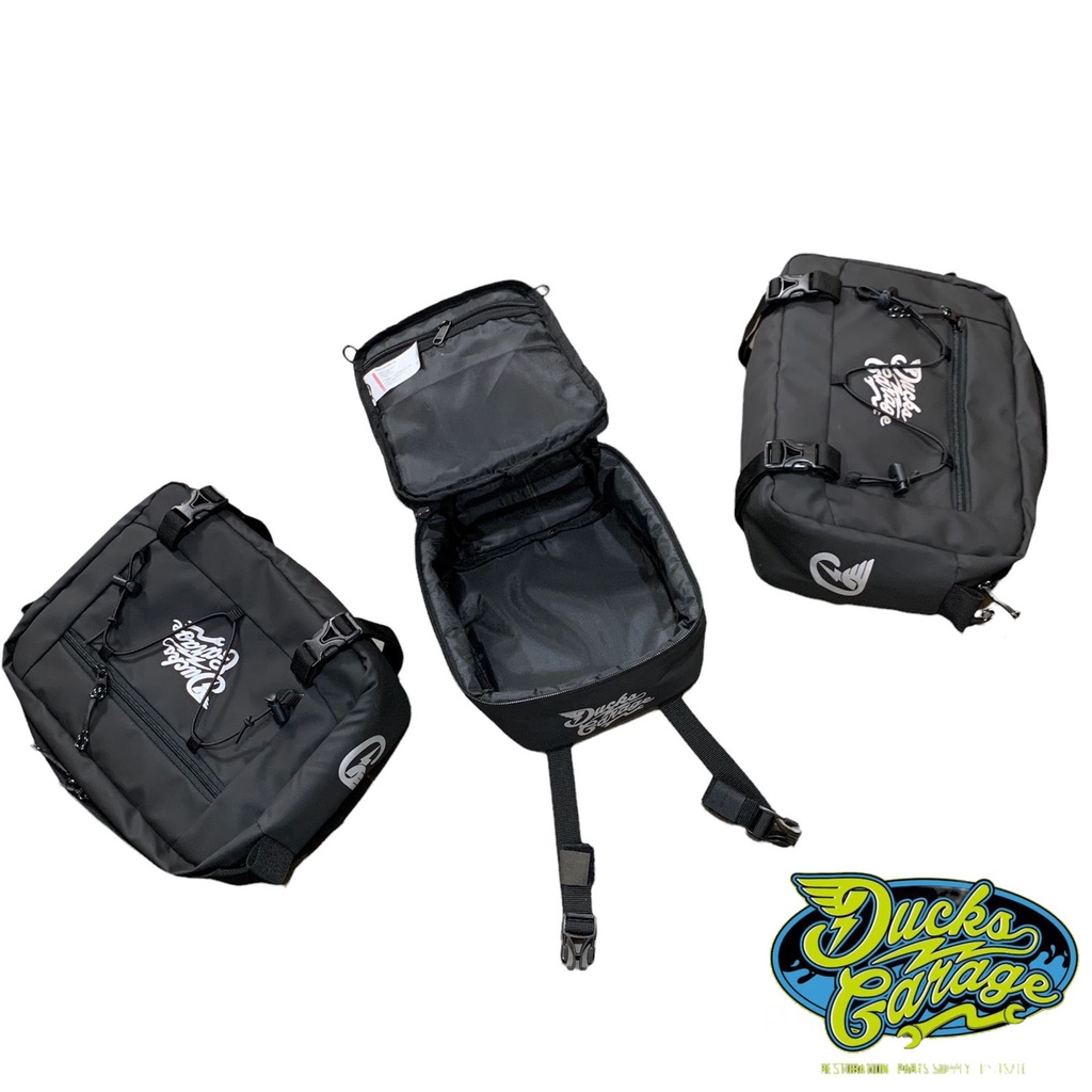 Paket Side Bag Kit Tas Kantong Wadah Samping Belakang Honda Win By Ducks Garage