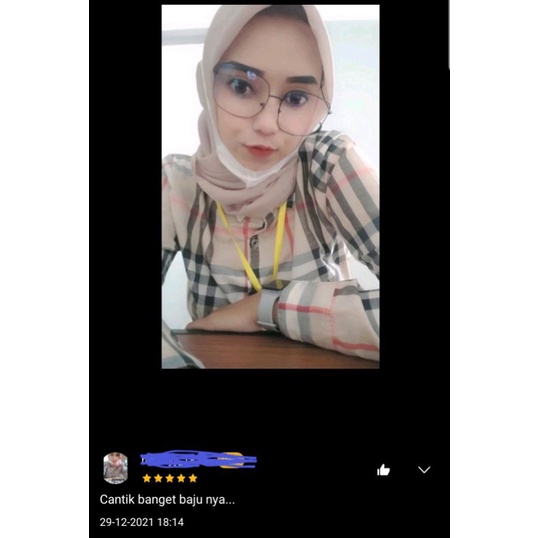 GSL - KEMEJA WANITA CASUAL JUMBO KOREA LENGAN PANJANG IMPORT POLOS KOTAK KOTAK OVERSIZE / Baju Kemeja Wanita Burberry / atasan wanita terbaru 2021 kekinian viral-5