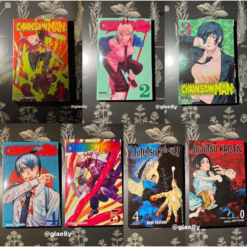 manga preloved chainsawman & jujutsu kaisen