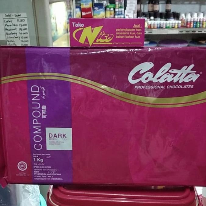 

colatta compound dark 1kg coklat TERLARIS TERPERCAYA ORIGINAL