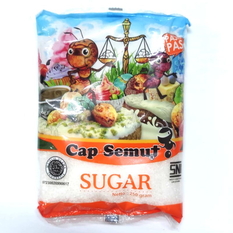 

Gula Pasir Putih Premium Semut kemasan 250Gr Kristal 250 Gr Gram