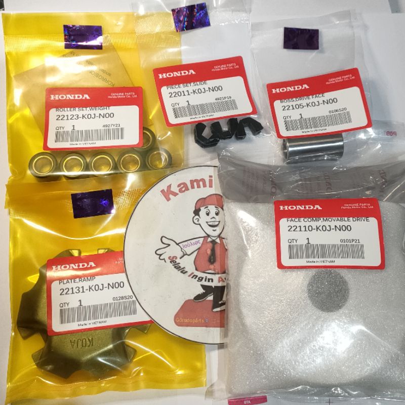 22110-K0J-N00 Face Comp Movable Drive Rumah roller komplit Genio Beat Scoopy 2019 2020 2021 2022 ori